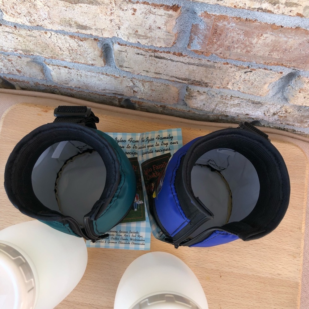 Igloo Set 2 New Vintage Insulated Retro Reusable Water Bottle Shoulder Strap‎ - Picture 12 of 12